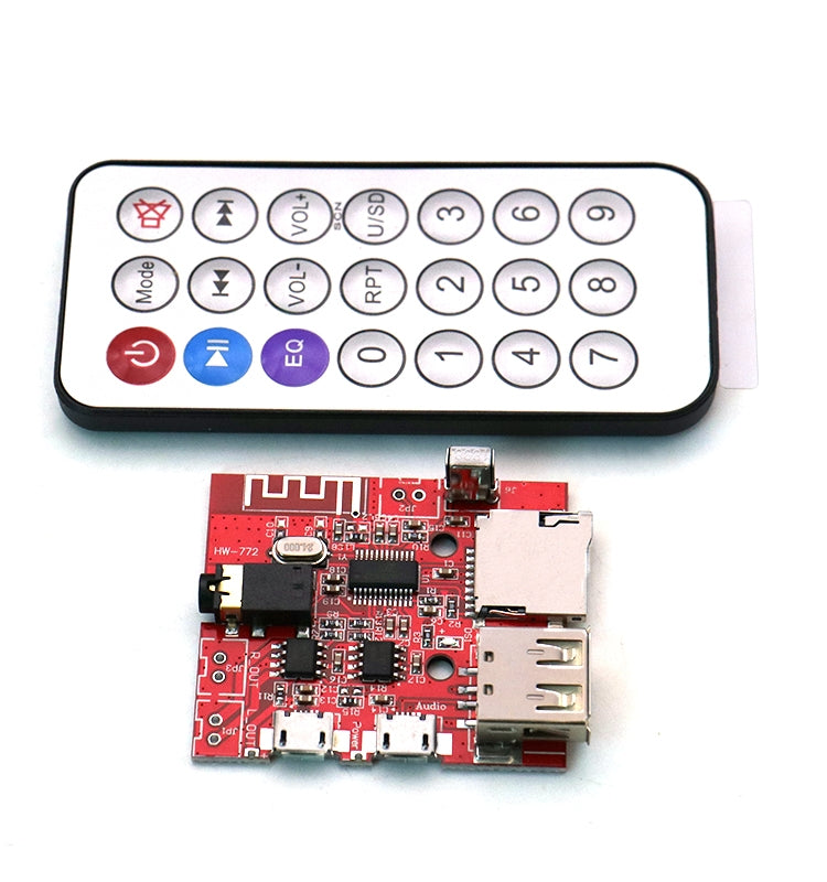 Bluetooth MP3 səs qəbuledici lövhəsi diy itkisiz avtomobil dinamik gücləndirici lövhəsi uzaqdan idarə olunan bluetooth gücləndirici lövhəsi