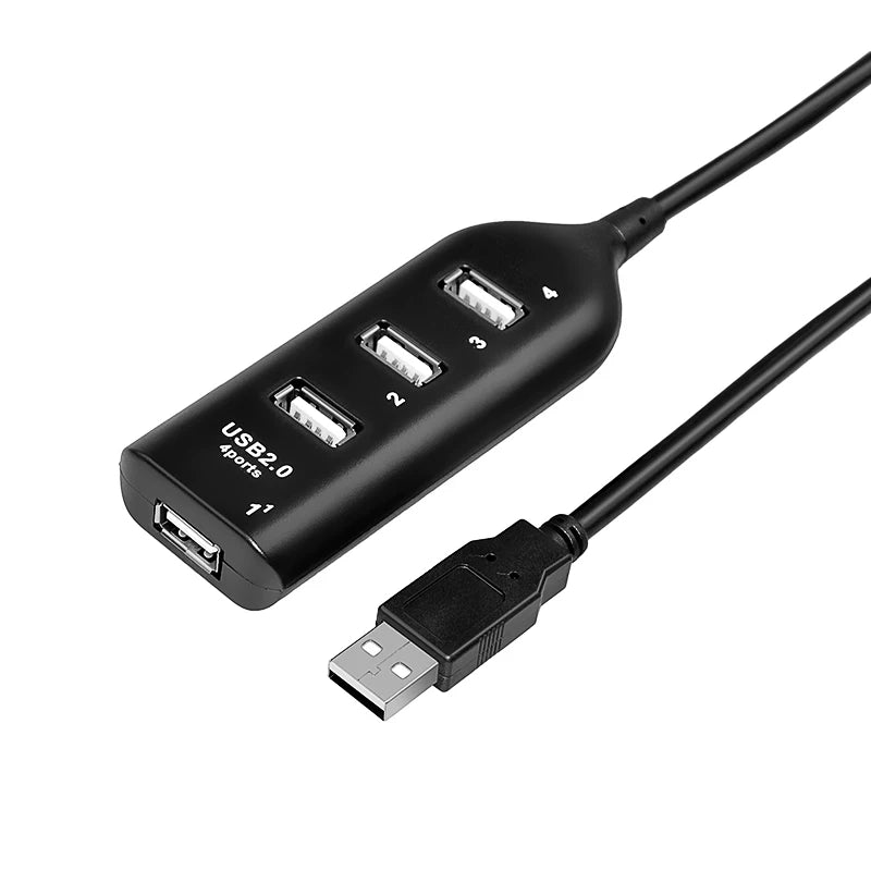 Sige kompüter usb splitter multi-interfeys 2.0 yüksək sürətli hub birdən dördə qədər notebook genişləndirici notebook usb3.0 genişləndirici HUB çox funksiyalı çevirici 1.5 metr 10 metr