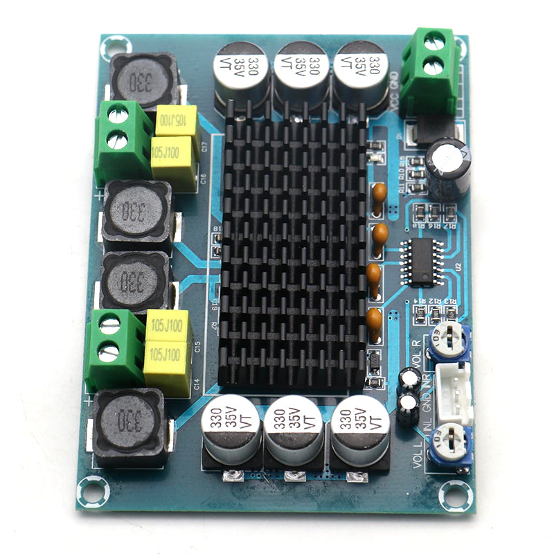 XH-M543 yüksək güclü rəqəmsal güc gücləndirici lövhəsi TPA3116D2 audio gücləndirici modul Sinif D ikili kanal 2*120W