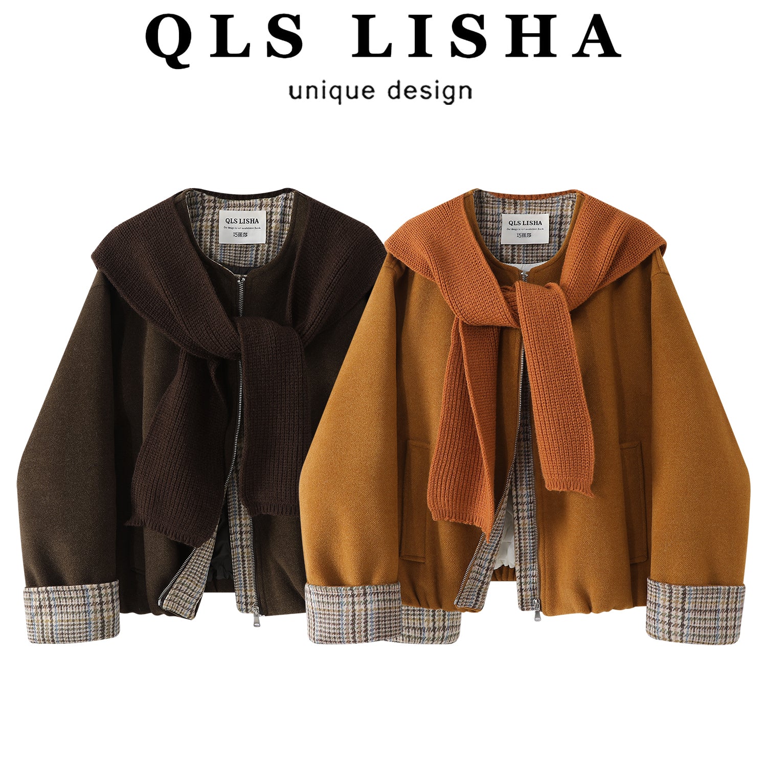 Chorlisa Chanel üslubunda aşağı gödəkçə, qısa palto, 2025-ci ilin qış yeni modası, ağ ördək tükü, zərif yun palto.