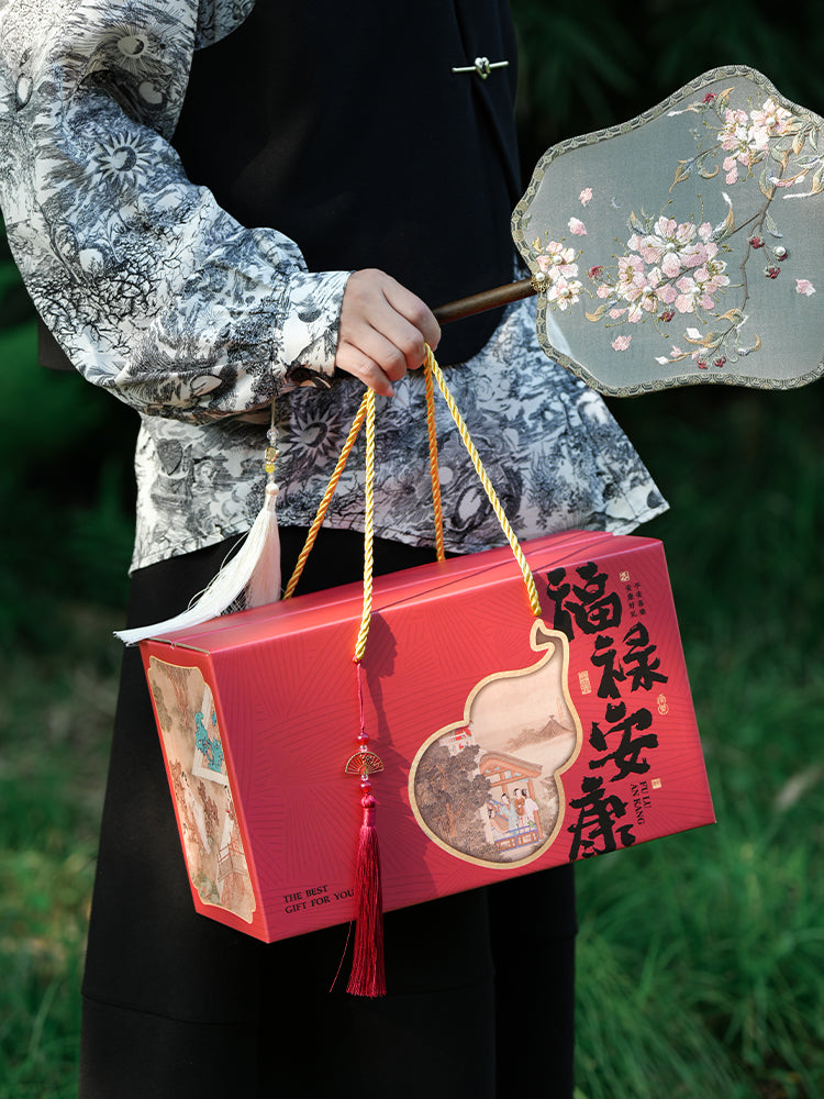 2026 Yeni Əjdaha Qayıq Festivalı Zongzi Hədiyyə Qutusu Boş Qutu Yüksək səviyyəli Milli Stil Qablaşdırma Qutusu Xəmir Xəmiri Duzlu Ördək Yumurtası Əjdaha Qayığı Festivalı Hədiyyə Qutusu