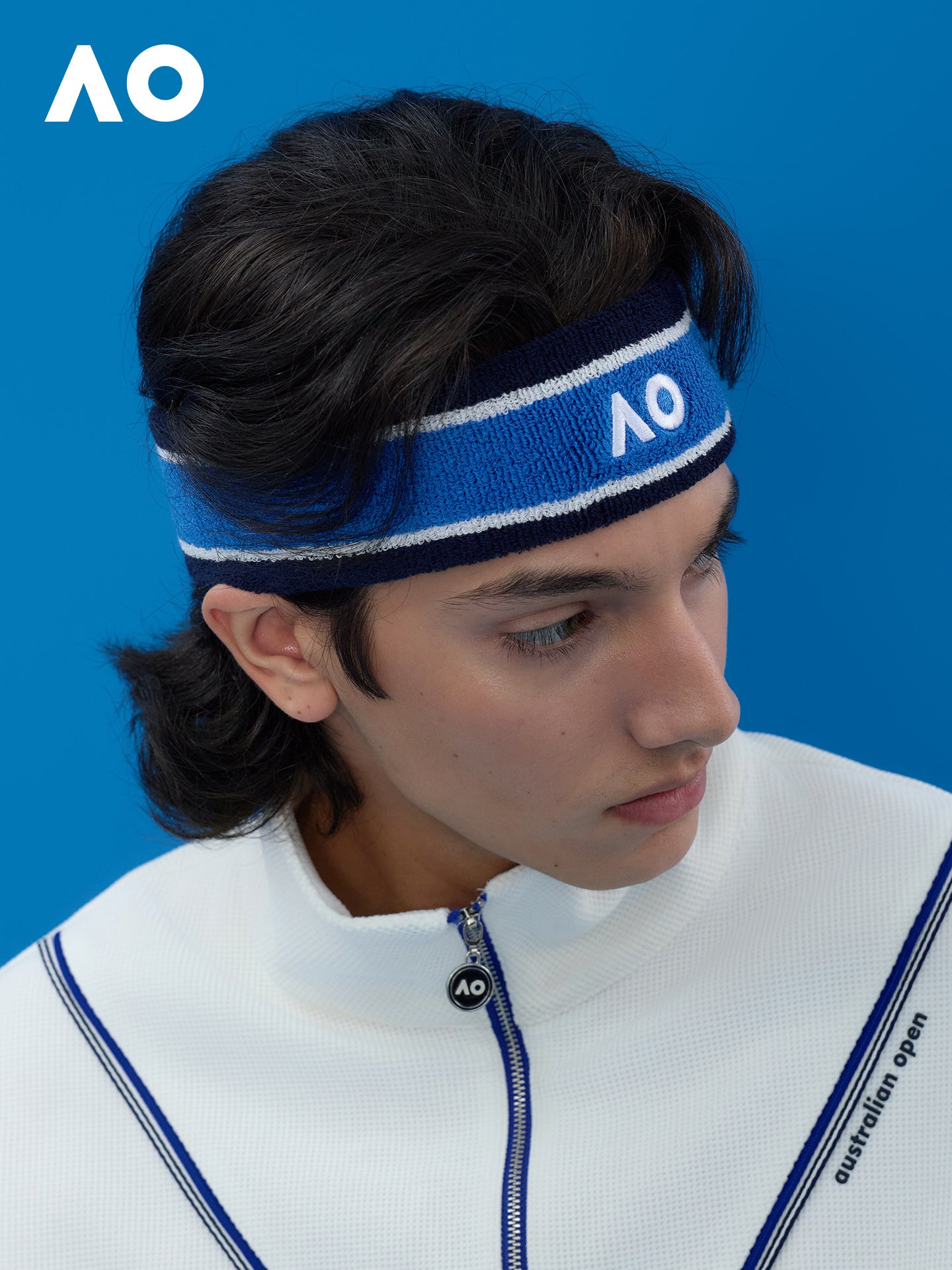 AO Avstraliya Açıq İdman Baş Bandı Tennis Tər Əmidən Antiperspirant Baş Bandı 2026 Yeni Gündəlik Aşınma Tər Bələdçisi Qaçış Fitness