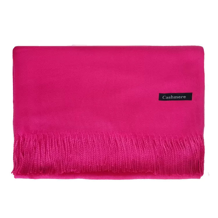 2024 monochrome tassel shawl thickened winter scarf