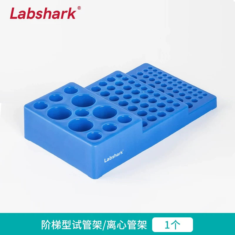 Labshark plastik sentrifuqa borusu rəfi sınaq borusu rafı ikili istifadəli çoxfunksiyalı sınaq borusu rəfi Nümunə götürmə borusu rafı 10/15/50ml çıxarıla bilən böyük və kiçik kimyəvi laboratoriya şüşə borusu ep boru avadanlığı rafı