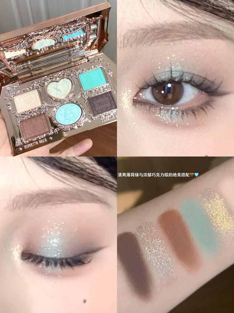 Flower Knows Moonlight Mermaid Göz Kölgəsi Palitrası 2026 Yeni Stil, Gündəlik Yüngül Makiyaj, Yer Rəngli Göz Kölgəsi, Orijinal Məhsul (Rəsmi Veb Sayt)