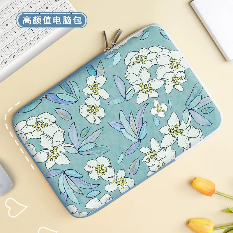 Van Gogh yağlı boya noutbuk çantası ipad astar çantası Apple macbook 13 Lenovo air notebook Huawei 15 point 6 inch qoruyucu örtük HP Xiaomi 11 planşet saxlama çantası