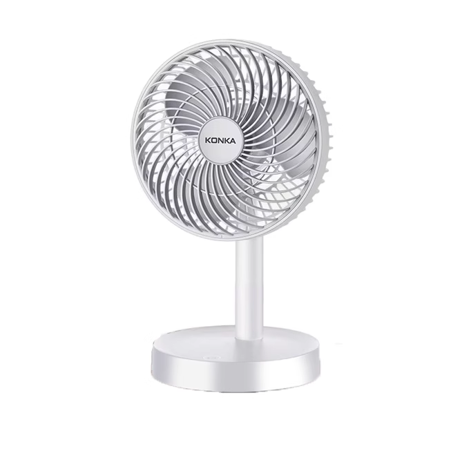 Konka kiçik fan masa üstü elektrikli fan USB şarj portativ kiçik yüksək külək tələbə yataqxanası masa üstü ev