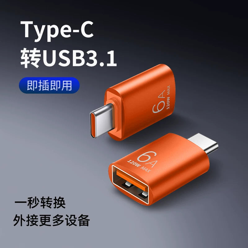 Metal Type-C-dən USB3.1 alaşımlı OTG adapter planşetindən U disk çevirici məlumat kabeli C portuna topdansatış