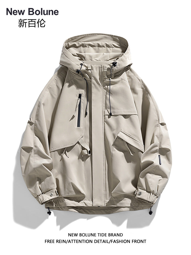 YENİ BOLUNE Yaz və Payız üçün Klassik Çoxfunksiyalı Dəbli Boş Gündəlik Gödəkçə, Kişi və Qadın İş Geyimi Gödəkçəsi