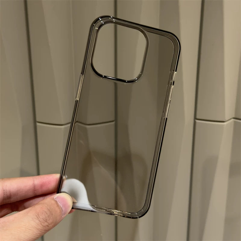 Sadə və şəffaf, Apple 16promax mobil telefon üçün uyğundur, ultra nazik iphone15pro yeni model 13 silikon qoruyucu örtük 14pro hər şey daxil anti-düşmə 12 yumşaq qabıq 17promax kişi və qadın yüksək səviyyəli