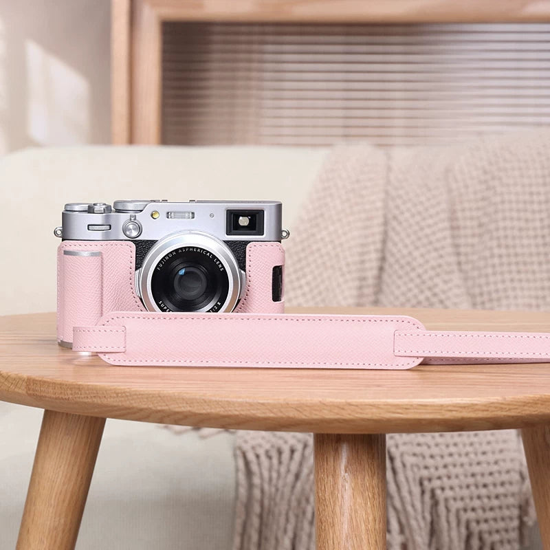 Fuji X100Vi Qoruyucu Çanta Dəstəyi Kamera Çantası Baza Aksesuarları Orijinal Dəri Çanta
