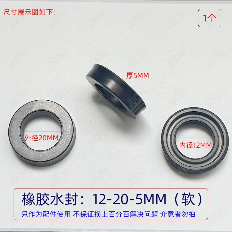 Ümumi təyinatlı rezin əsas və köməkçi su möhürü 1812 ultra yüksək təzyiqli təmizləyici maşın avtomobil paltaryuyan maşınının nasos başlığı Əsas su möhürünün yağ sızdırmazlığının təmir dəsti