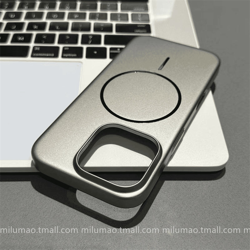 ins qabaqcıl maqnit metal teksturası Apple 17ProMax mobil telefon üçün korpus iPhone16pro yeni model 11 barmaq izi əleyhinə 12 kişi və qadın 13 cüt 14plus hər şey daxil 15promax düşməyə qarşı çanta