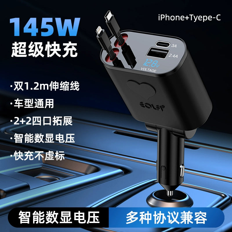 Tətbiq edilə bilən CarPlay Avtomobilə quraşdırılmış USB kabel Volkswagen BMW Audi Mercedes-Benz Yay Çıxarılan Avtomobil Doldurma Kabel