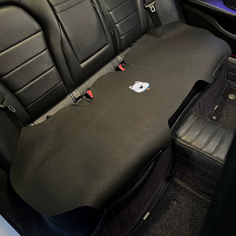 Qadınlar üçün avtomobil oturacağı yastığı, yay üçün havalandırılan və nəfəs alan soyuducu yastıq, zamşa yəhər yastığı, bütün fəsillər üçün, tək hissəli arxa oturacaq üzlüyü.