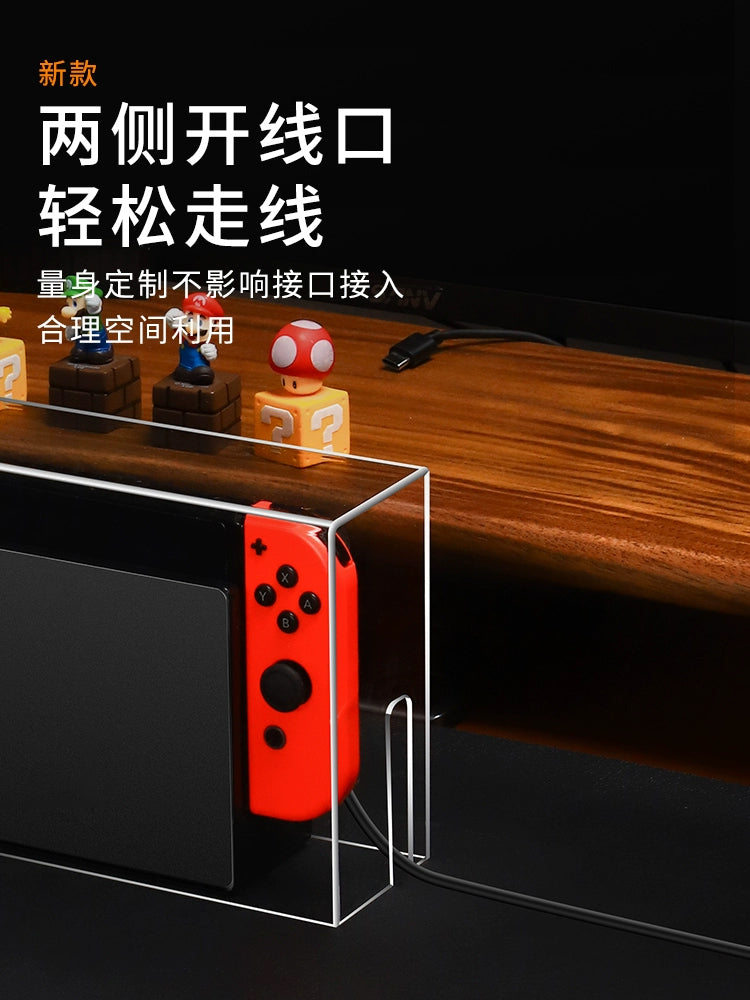 Youchengbang açarı toz örtüyü Nintendo keçidli oyun konsolu baza qutusu ns2 şəffaf örtük oled dəsti akril qoruyucu qabıq saxlama qutusu 2-ci nəsil paketi 2-ci nəsil aksesuar qapağı üçün uyğundur