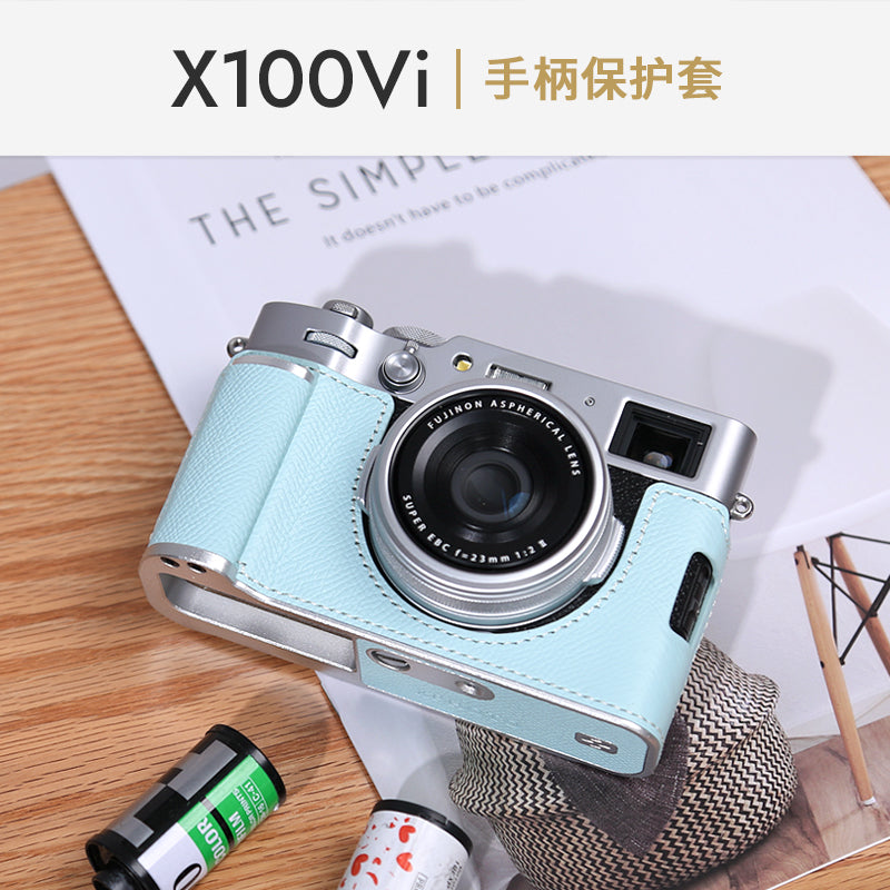 Fuji X100Vi Qoruyucu Çanta Dəstəyi Kamera Çantası Baza Aksesuarları Orijinal Dəri Çanta