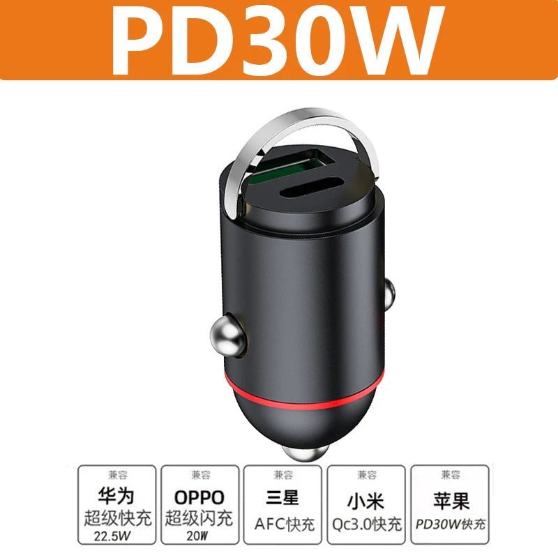 Huawei, Xiaomi və Apple avtomobil siqaret çaxmağının gizli adapteri ilə uyğun avtomobil şarj cihazı, 200W super sürətli şarj.