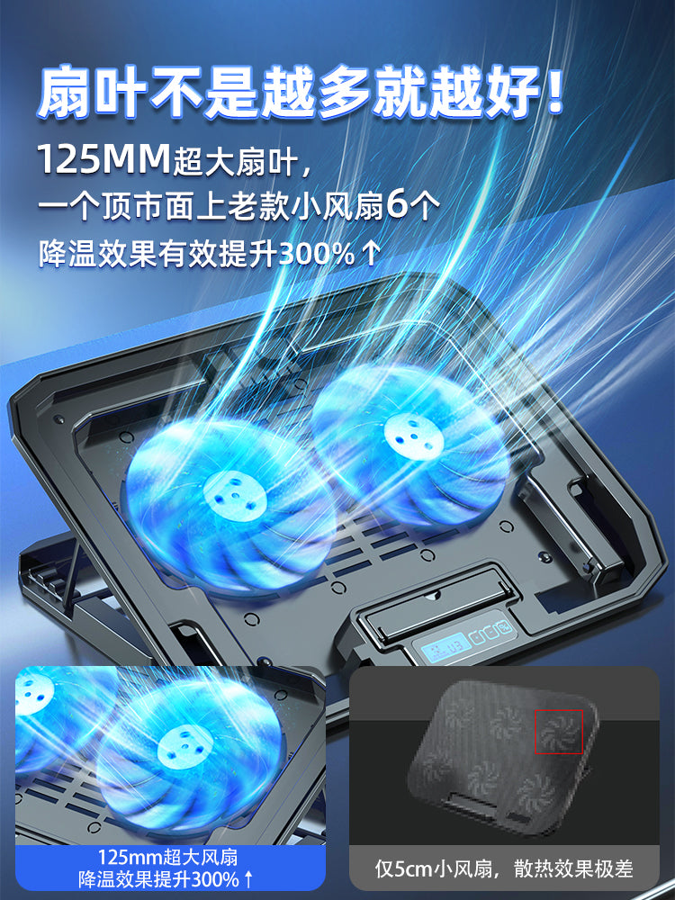 Core Bingzun N106 notebook radiator bazası oyun notebooku ucaldan bracket pad 14 düymlük 15,6 düymlük noutbukun işlənmiş ventilyatoru su soyutma səsi HP Lenovo Dell Asus üçün uyğundur