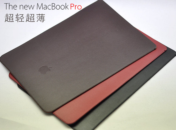 Apple çentikli ekran üçün uyğundur Macbook Pro Neo Air 13 14 16 düymlük qoruyucu örtük dəri qutusu düz daxilli cib layneri çantası