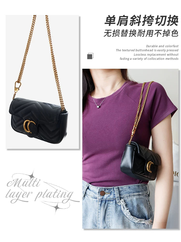 Yue Si Hui Gucci Mamon min bag chain replacement anti-wear buckle shoulder strap Gucci bag chain accessories underarm bag strap