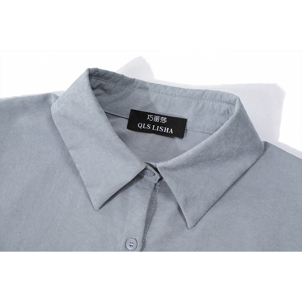 Chorlisa Erkən Payız Fransız Dizaynlı Qəşəng Uzunqol Köynək Dəsti, Qadınlar üçün Dəbli və Zərif Jilet İki Hissəli Dəst