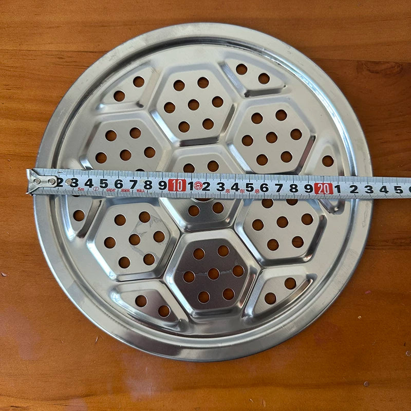 Buxarlayıcı paslanmayan poladdan hazırlanmış buxar vərəqi 304 wok ızgara pərdəsi buxar qabı buxar torlu torpaq sobası buxarlanan boşqab buxarxana arakəsmələri məişət buxarlama çarxı