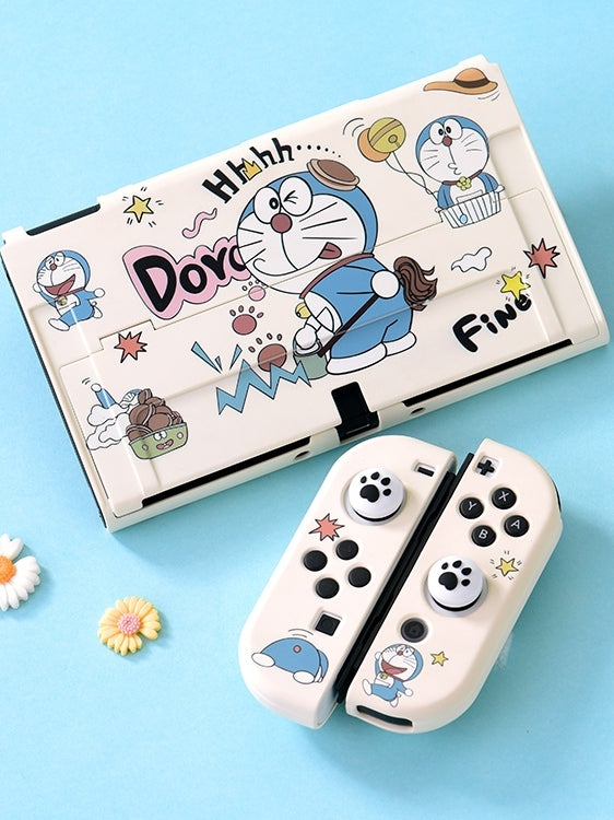 Nintendo açarı qoruyucu qutu sərt qabıqlı oled qoruyucu qutu ayrılmış tutacaq silikon bir parça yumşaq qabıq spongebob sevimli cizgi filmi hər şey daxil NS aksesuarları təşkilatın qoruyucu saxlama çantası qoruyucu qutu