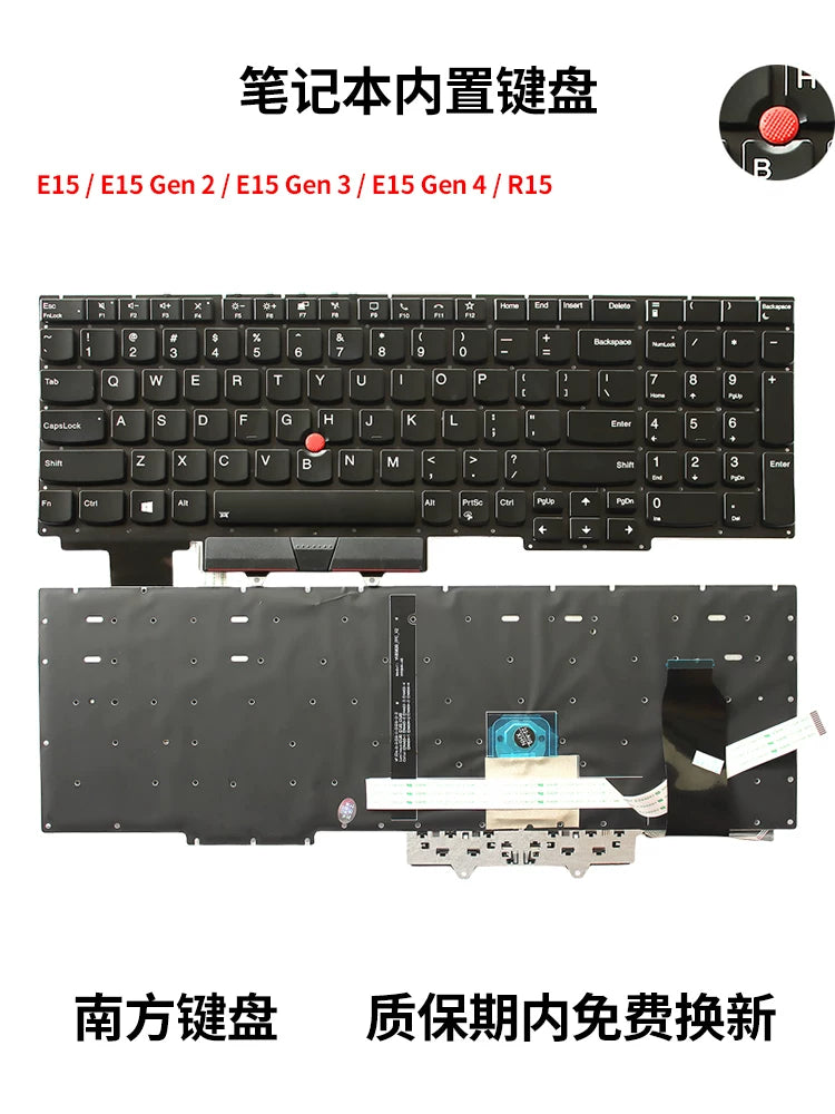 IBM uyğun Thinkpad E15 GEN1 GEN2 GEN3 GEN4 R15 noutbuk klaviaturası