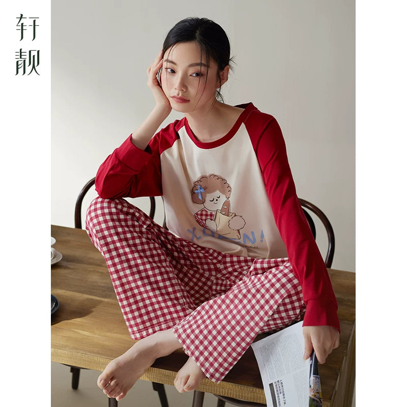 [Çapa Tövsiyəsi] Xuan Liang qadınlar üçün pijama, rahatlaşdırıcı və yumşaq pambıq ev paltarları geyə bilər