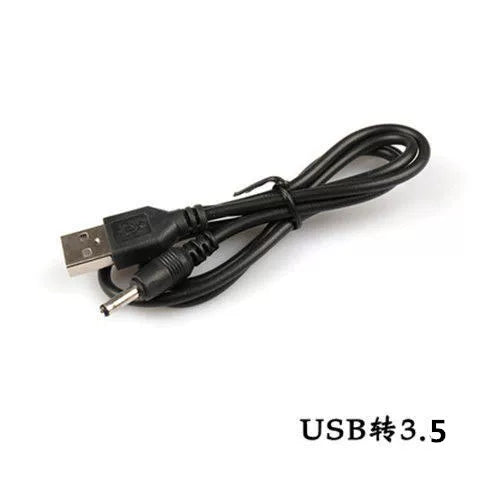 Dairəvi deşikli şarj cihazı kabel masa lampası fan dəyirmi başlı elektrik kabeli usb-dən dc5.5/3.5/2.5MM enerji məlumat kabeli