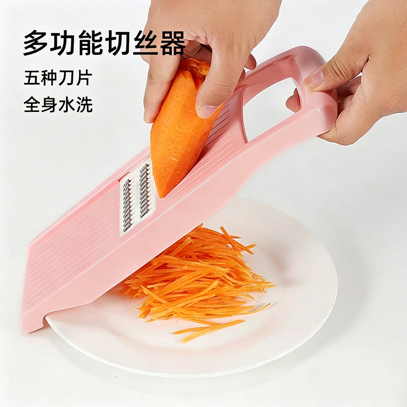 Jiang Yan'ın eyni sürtgəcli məişət mətbəxi tərəvəz sürtgəcli paslanmayan poladdan hazırlanmış kartof parçalayıcı dilimləmə artefaktı