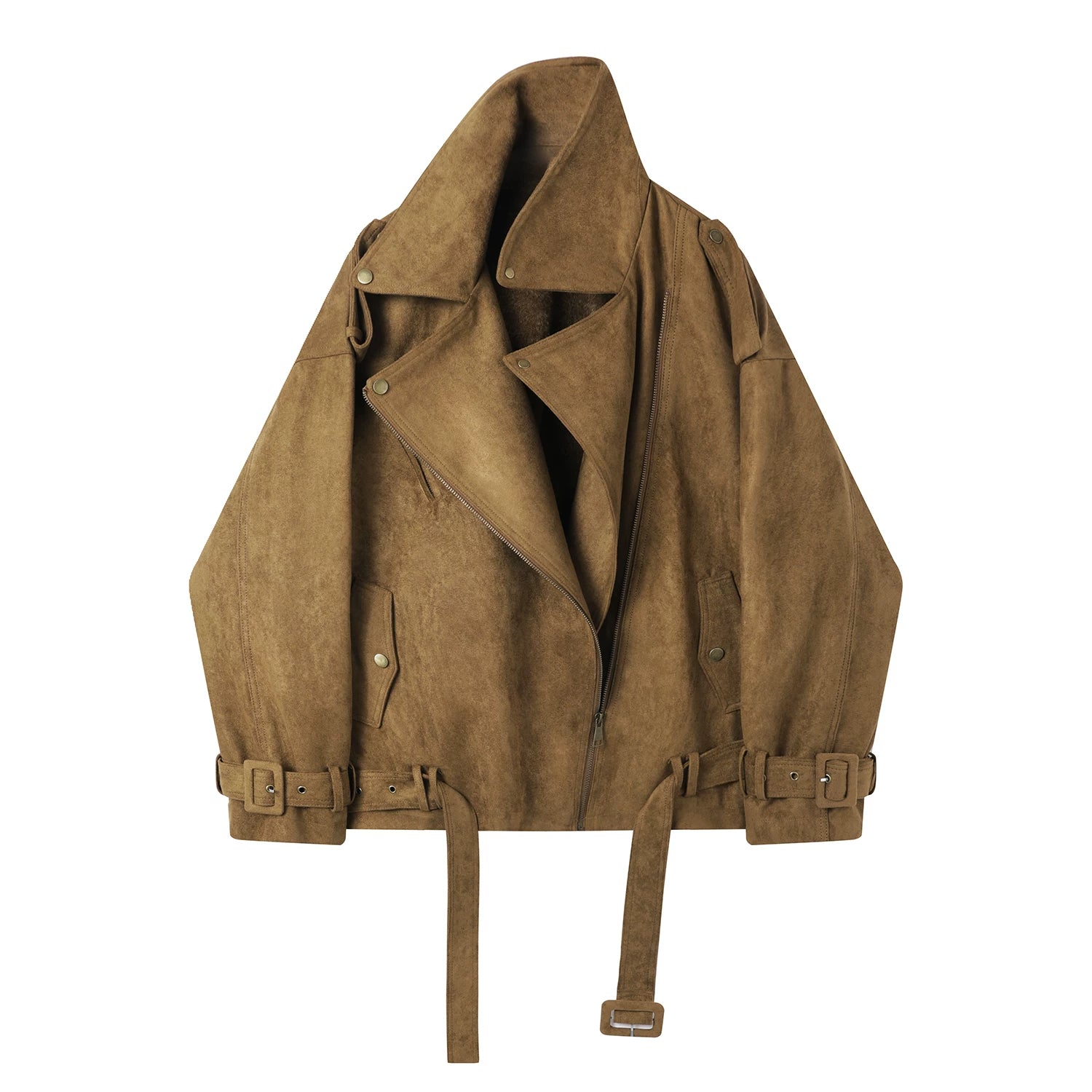 Cholisa Koreya üslubunda 2025-ci il üçün super populyar qadın qış sərin və şık motosiklet gödəkçəsi, super şirin, yun astarlı və qalın isti gödəkçə