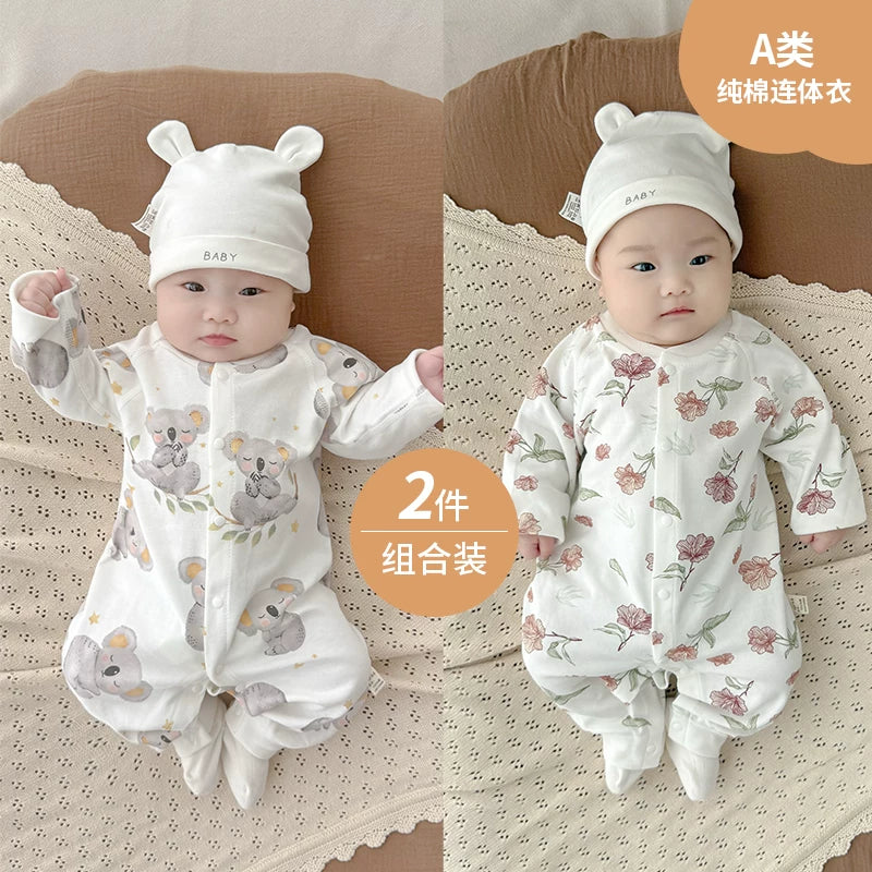 Payız, oğlan və qız uşaqları üçün körpə geyimləri, pijamalar, yeni doğulmuş körpələr üçün alt paltarları, yaz və payız üslubları, təmiz pambıq əsas təbəqə, erkən payız geyimləri