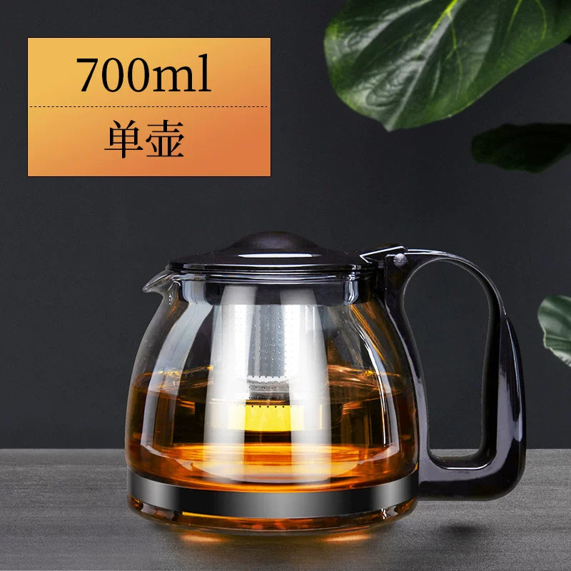 Çay dəmləmək üçün çaynik, ev çayı suyunun ayrılması, tənbəl filtr çaydanı, Kung Fu çay dəsti, şüşə zərif fincan, çaydan