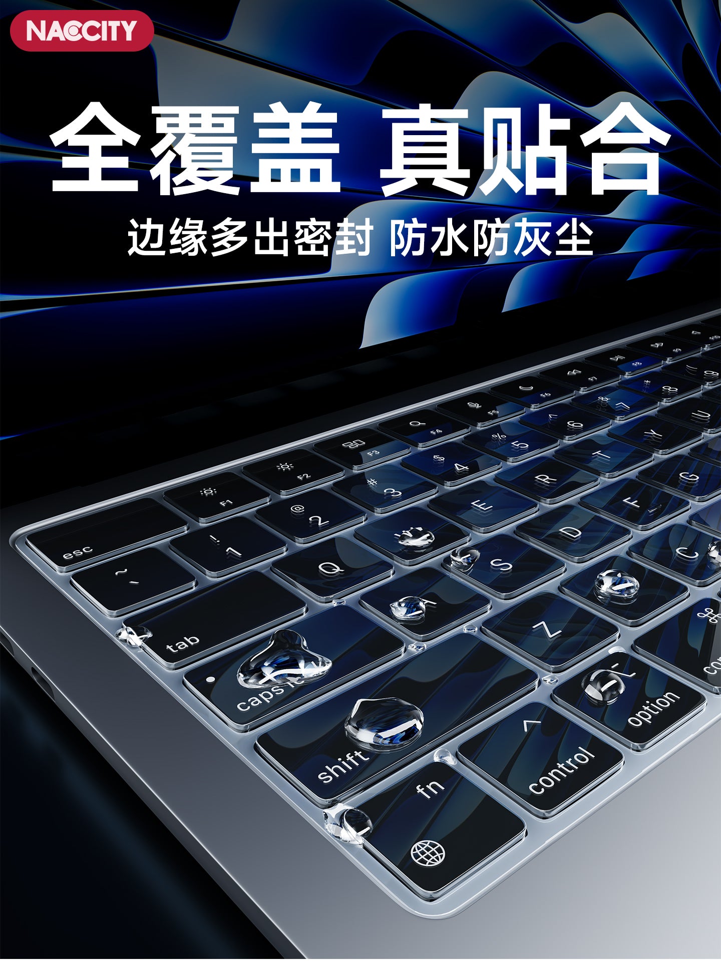 Macbookair klaviatura filmi üçün uyğundur Apple 13,6 düymlük pro klaviatura stikeri Mac kompüteri m5 notebook neo qısa yol düyməsi 15 şəffaf TPU funksiyası 14 ultra nazik 16 düymlük tam örtük M4 toz keçirməyən film