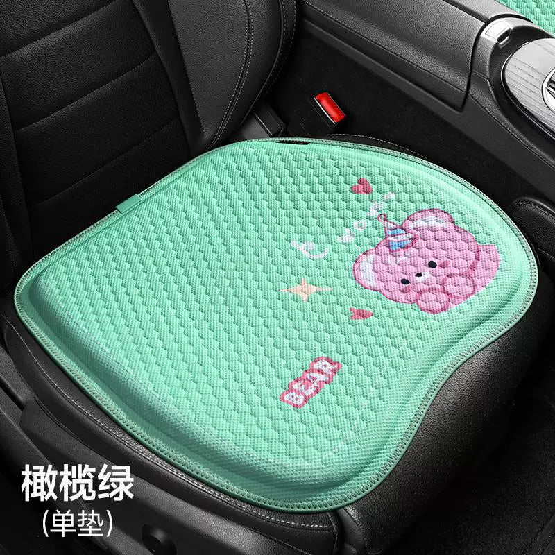 Yeni avtomobil oturacağı yastığı, bütün mövsüm universal, premium gel pətək yastığı, cizgi filmi qış avtomobil döşəyi, oturacaq örtüyü, oturacaq yastığı