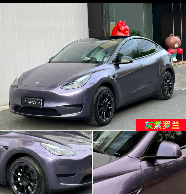 Pethuayue Pudra Rəng Dəyişən Film Tam Avtomobil Qapağı Fantaziya Vulkanik Kül Avtomobil Filmi Rəng Dəyişən Parlaq Qara Tpu Görünməz Avtomobil Filmi