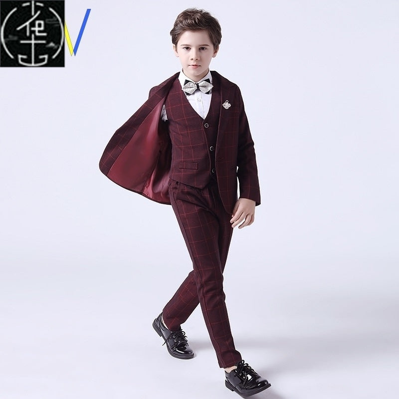 Uşaq oğlan kostyumu körpə oğlan rəsmi geyimləri gödəkçə şalvar dəsti