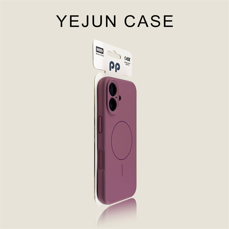 Yejun iphone16/16pro mobil telefon qutusu üçün uyğundur 17 pitaya rəngli premium maye alma 16promax maqnit nazik üzük 15pro dəri hiss 14 incə deşik 13 inkişaf etmiş 12 internet ünlü sadə 16e