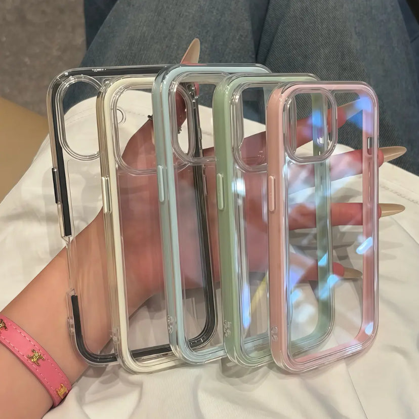 ins yüksək görünüş və şəffaf rəng Apple 16promax cib telefonu korpusu iPhone15promax yeni 14plus qadın 13pro kişi 12 qabaqcıl Huawei mate60pro şəxsiyyət pura70pro