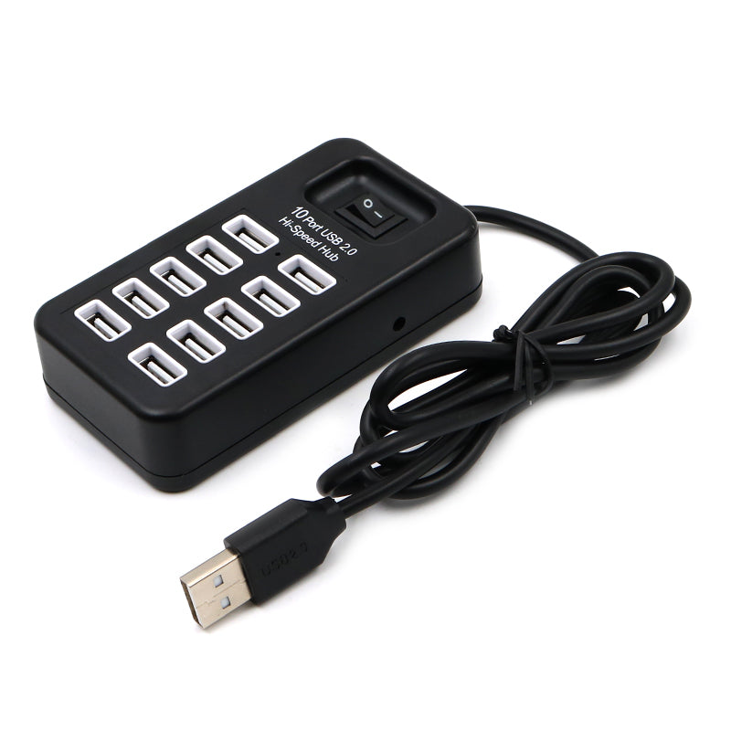 10 portlu USB qovşağı kompüterin genişləndirilməsi çoxlu U port birdən on rozetka ayırıcı notebook iş masası hostu çox məqsədli USP interfeys çeviricisi birdən on çox interfeysli xarici birləşdirici məsaməli HUB