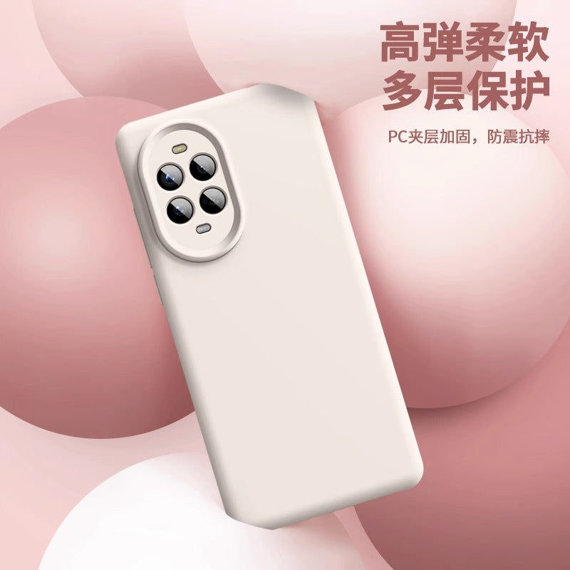 Huawei nova14pro üçün uyğundur mobil telefon qutusu yeni 14ultra maye yumşaq silikon 13pro lens hər şey daxil 2 sadə düz rəng 11 yüksək səviyyəli super gözəl görünüşlü qabıq kişi və qadın yıxılmağa qarşı qoruyucu örtük BC