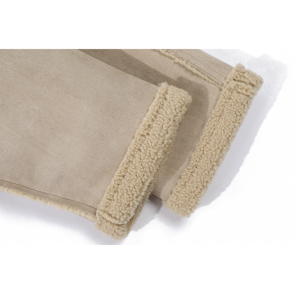 Chorlisa shearling qadınlar üçün dairəvi yaxalı palto, payız və qış, şık və dəbli, geri çevrilə bilən palto.