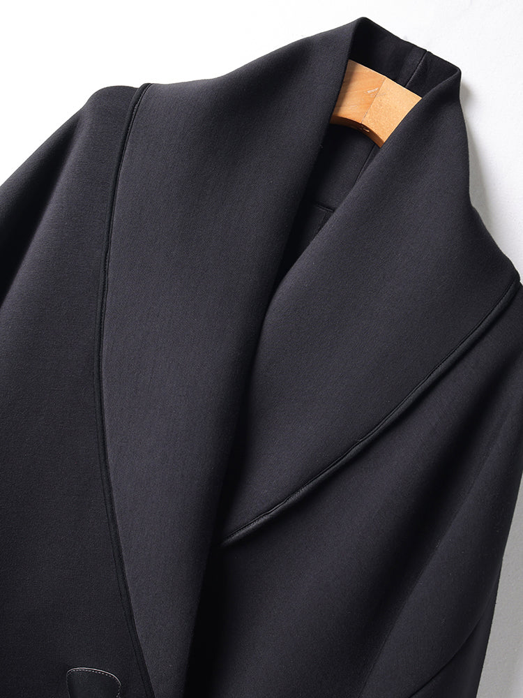 Loose-fitting, slimming, collared, batwing, long-sleeved, duffle coat, cotton cardigan top, trench coat, short jacket, fashionable autumn new women's clothing