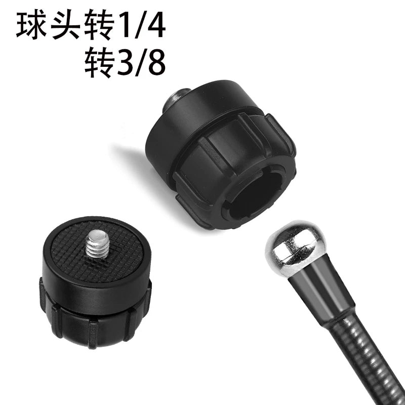 1/4 adapter pan/əymə isti ayaqqabı bazası 3/8 qoz universal top başlıq fotoqrafiya mötərizəsi adapter top mobil telefon pan/əymə