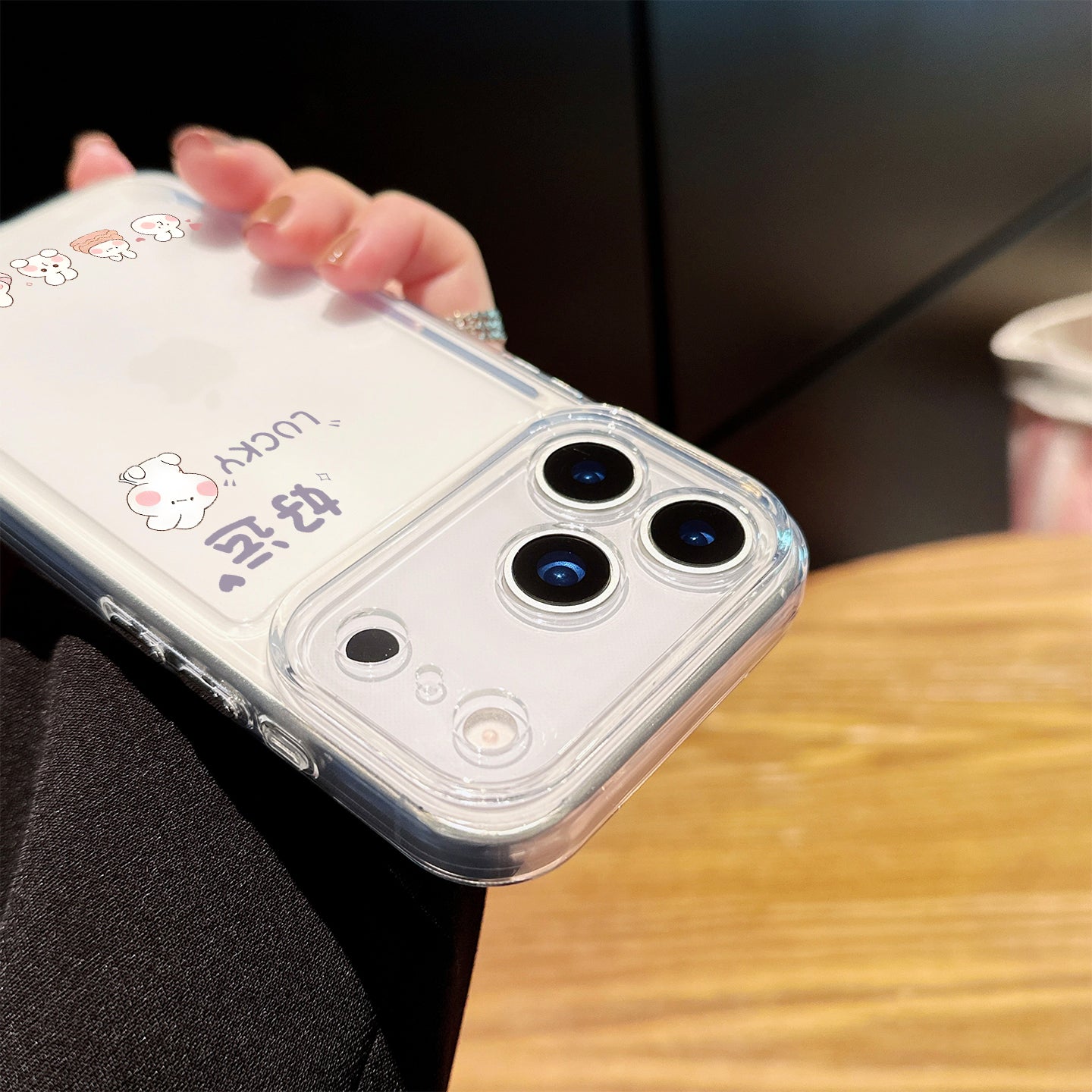 Apple 17promax mobil telefon qutusu üçün uyğundur iphone17pro uğurlar şirin dovşan 16promax şəffaf 15 şəxsiyyət 14 yeni stil qızlar 13 sadə hava ultra nazik 12 hər şey daxil anti-düşmə yumşaq qabıq