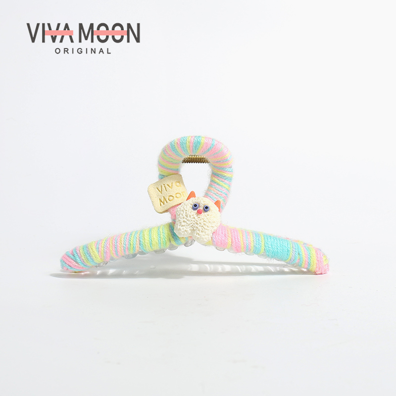 Koreya üslubunda şirin bala caynaq sancağı, sevimli və sadə iplik saç sancağı, böyük ölçülü, başın arxası üçün, yuxarı baxan saç sancağı, payız və qış saç aksesuarı.