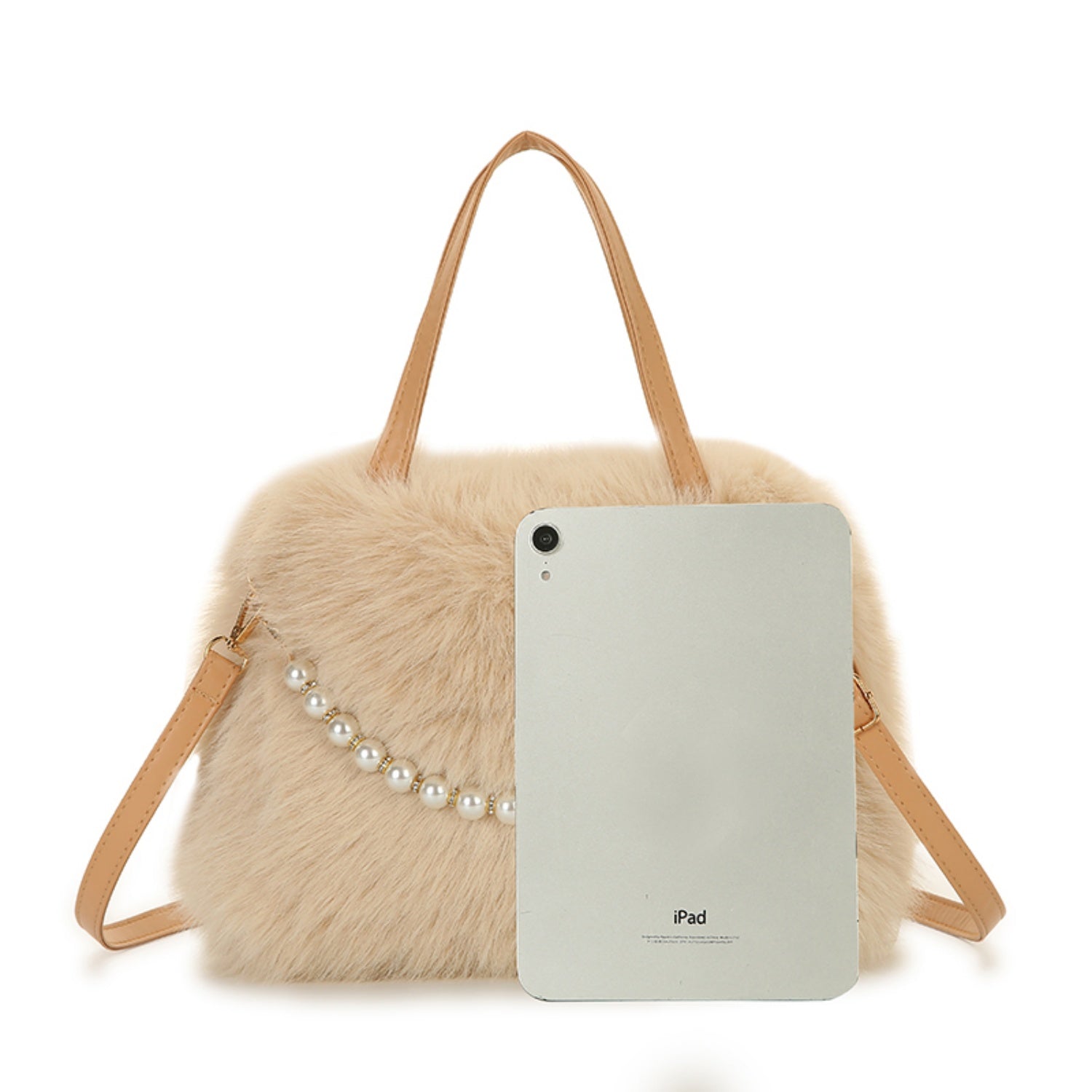 New autumn/winter style fluffy small square bag, large capacity, multifunctional travel bag, laptop bag, soft armrest bag.