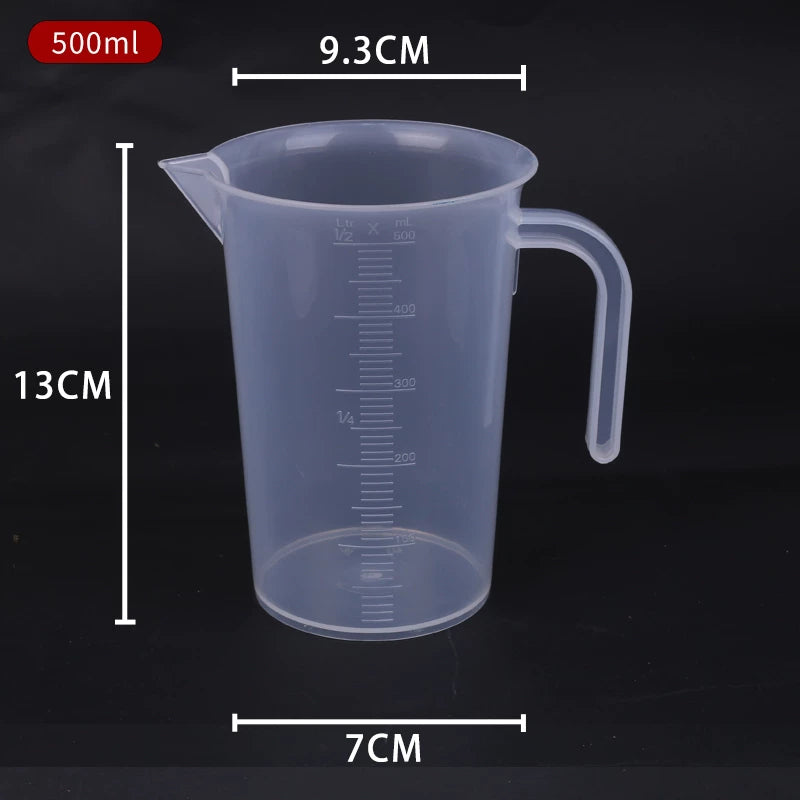 Çatdırılma pulsuz, qalınlaşdırılmış plastik ölçü qabı və ölçmə silindri, PP material, miqyaslı, saxlamaq asan, yüksək temperatura davamlı, 3500 ml